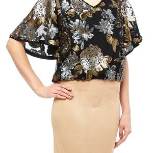 NWT California Moon rise sequin dress top blouse